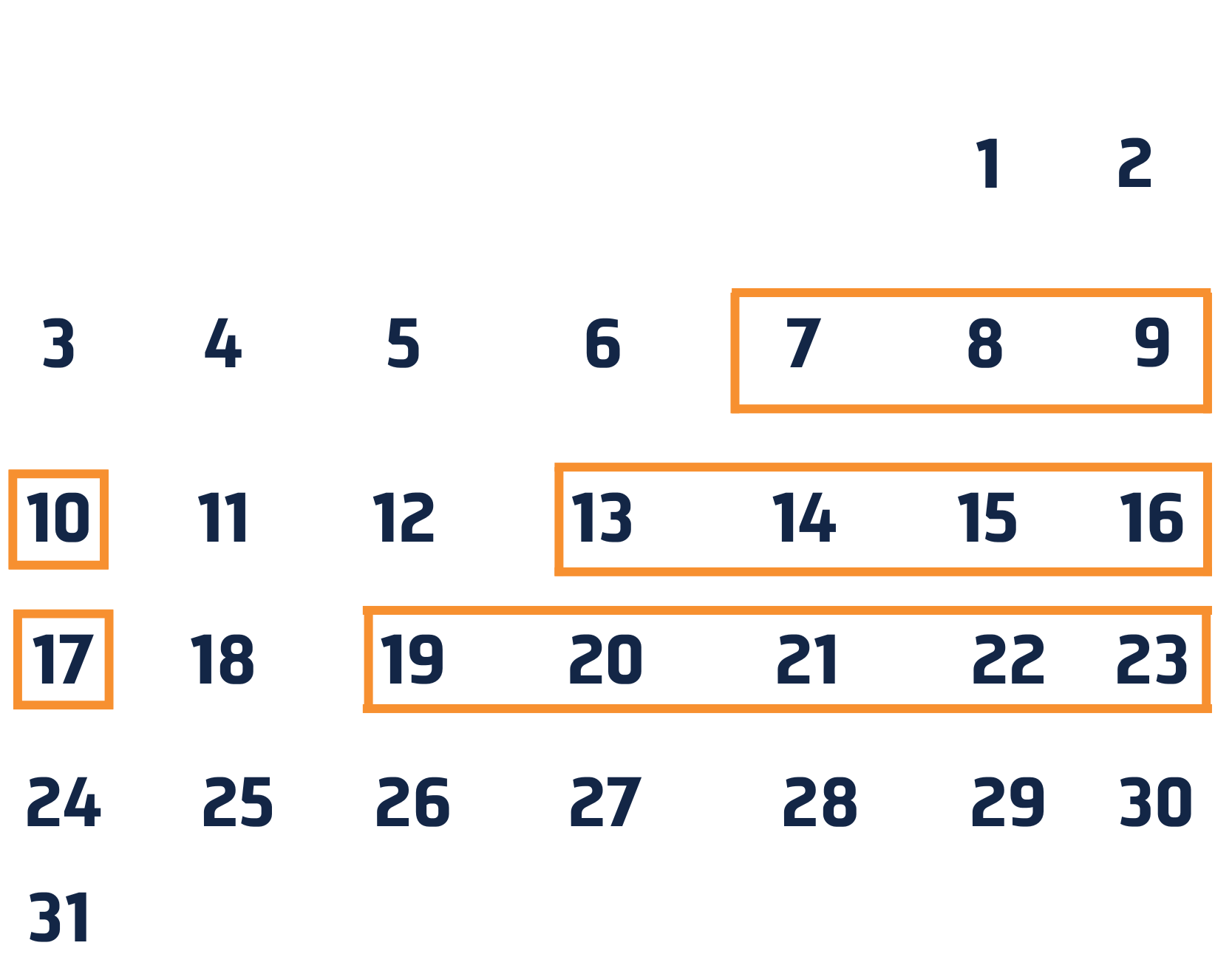 Grand Horizons - Calendar