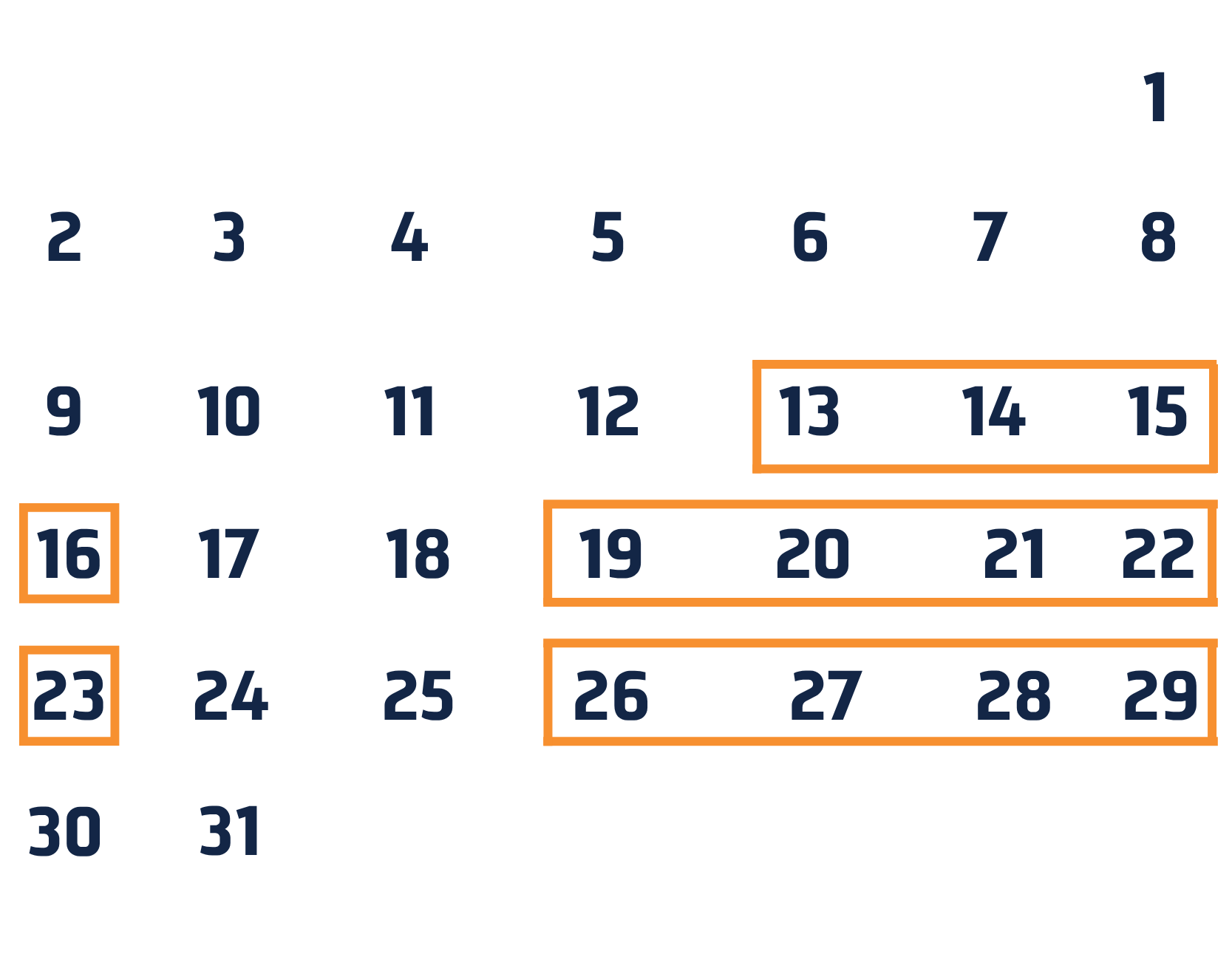 Grand Horizons - Calendar