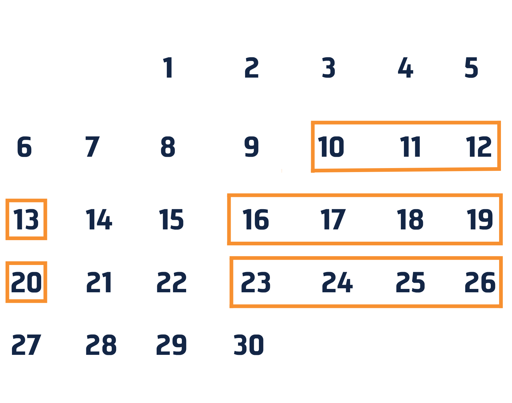 Grand Horizons - Calendar