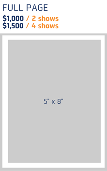 $1,200 for Full page ad